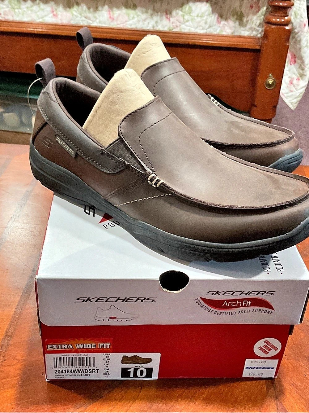 Skechers Arch Fit Motley - Hust Men's Brown Loafers US 10 4E